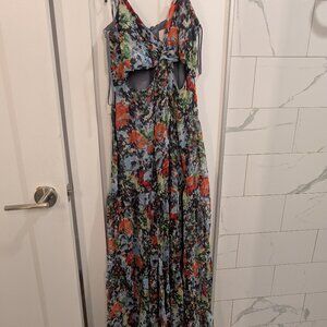 Cinq à Sept Riki Tiered Floral Maxi Dress